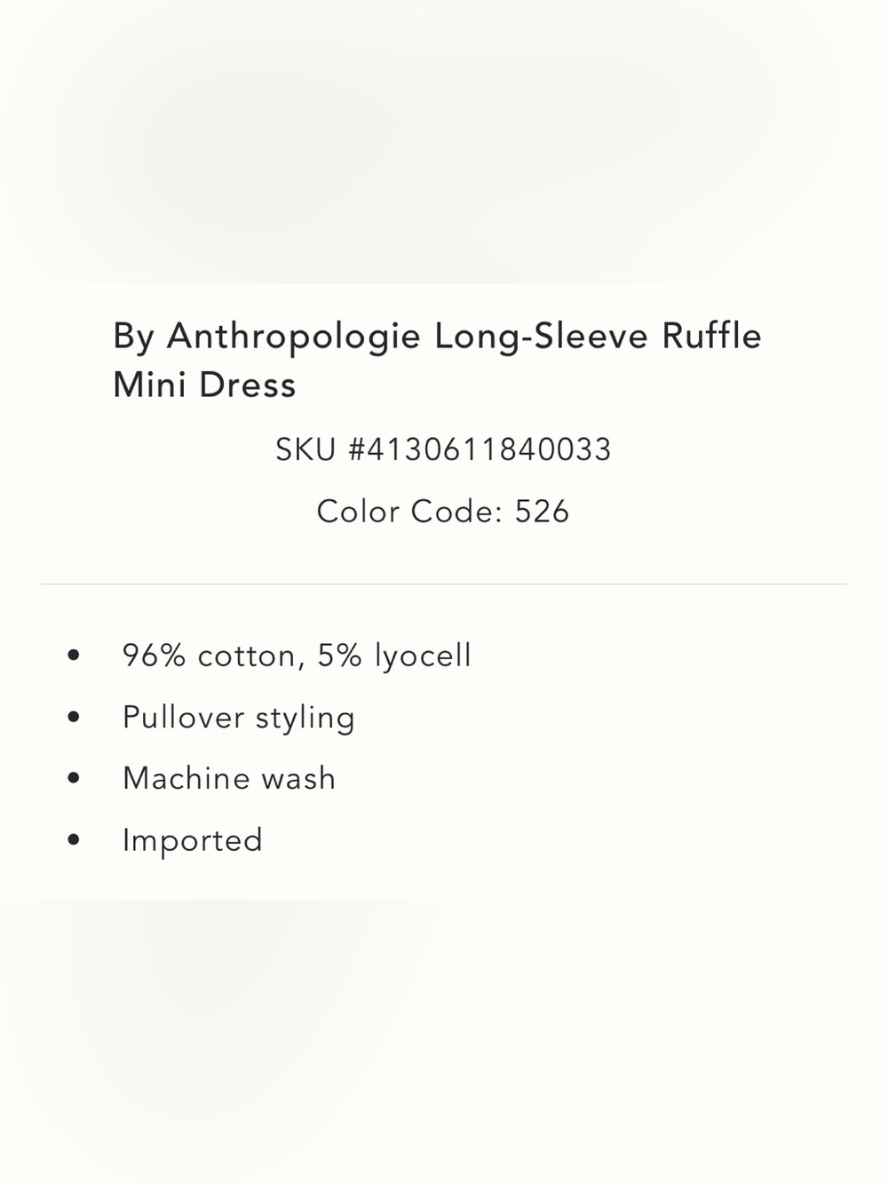 Anthropologie Ruffled Mini Dress - Picture 3 of 8